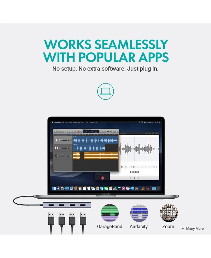 Movo Umx-1 Usb Microphone Hub