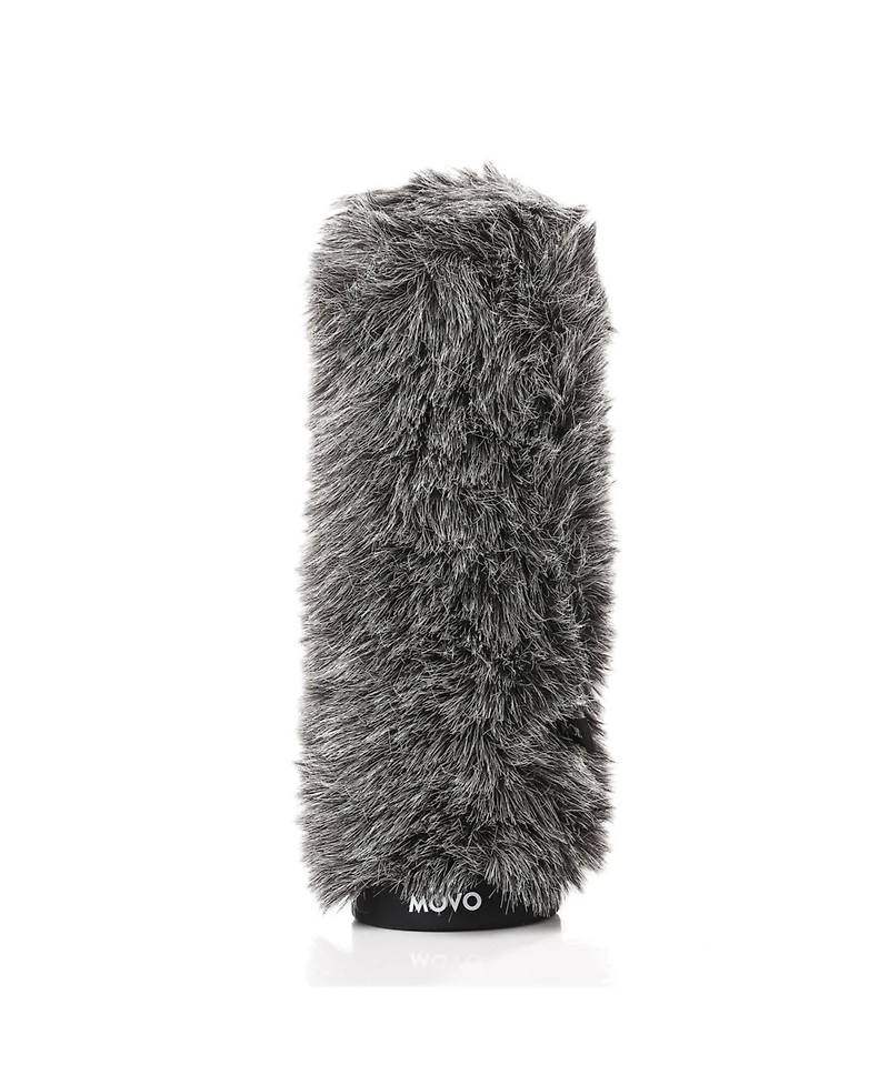 Movo Ws-G300 Furry Rigid Windscreen for Microphones 18-23mm in Diameter and up to 12.6" (32cm) Long