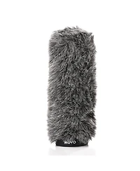 Movo Ws-G300 Furry Rigid Windscreen for Microphones 18-23mm in Diameter and up to 12.6" (32cm) Long