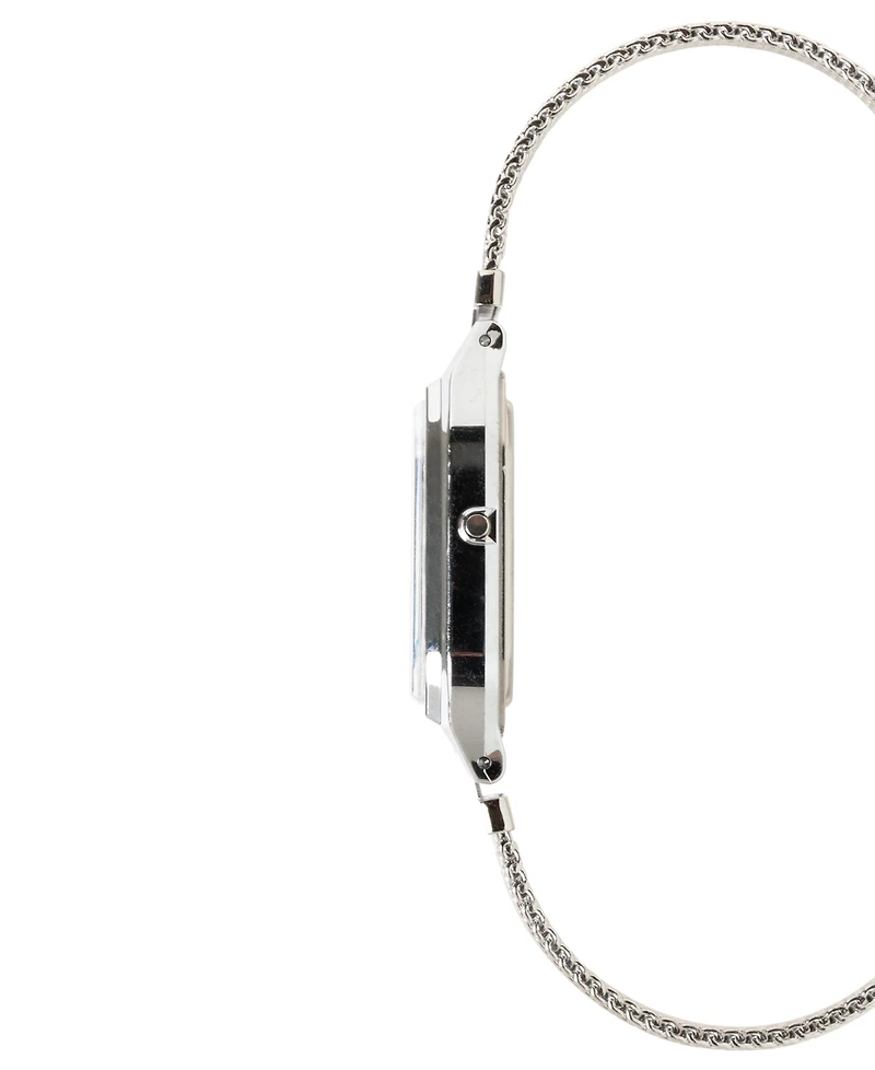 Casio Unisex Japanese Quartz Silver-Tone Watch 29.8mm