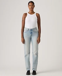 Levi's Juniors' 501 Curve Straight Leg High-Rise Jeans
