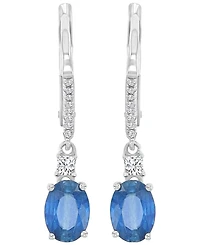 Macy's Sapphire (2 ct. t.w.) & Diamond Dangling Earrings