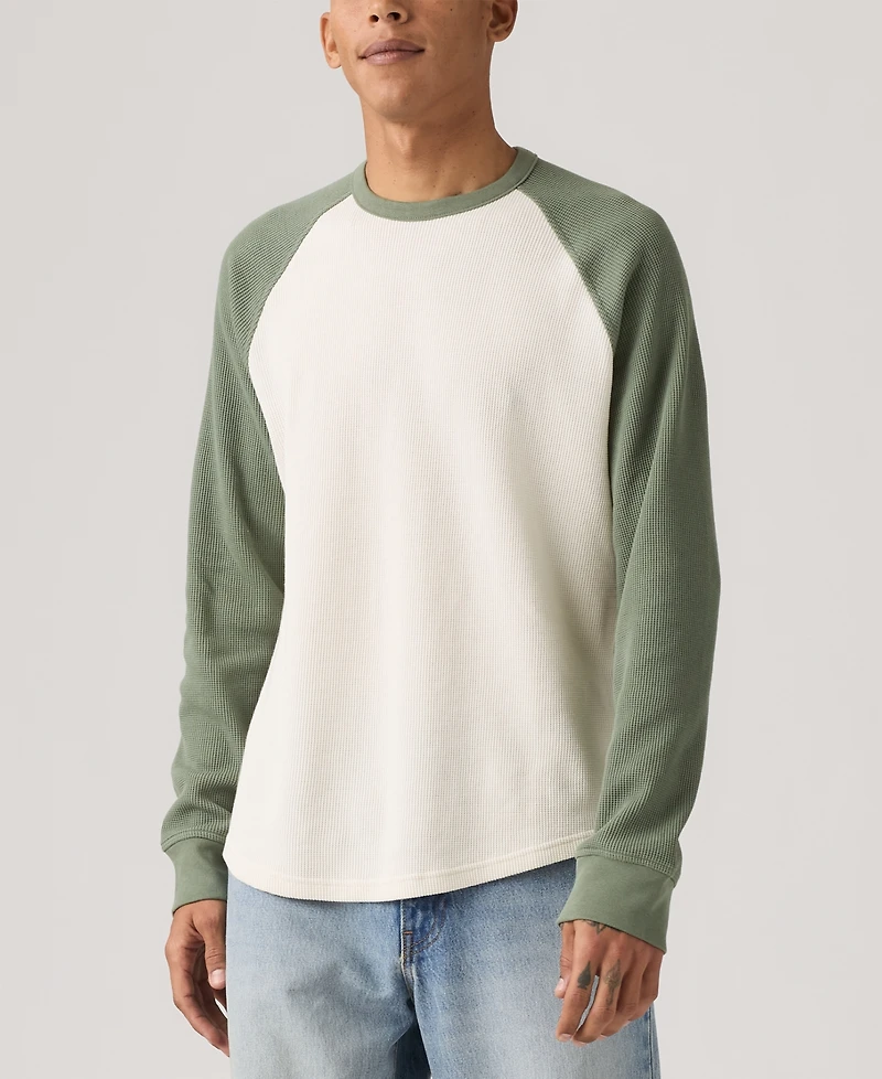 Levi's Men's Thermal Long Raglan Sleeve T-Shirt