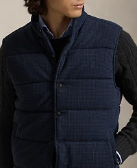 Polo Ralph Lauren Men's Herringbone Print Estate Mock-Neck Rib Vest