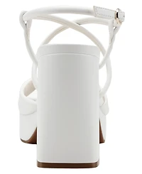 Marc Fisher Women's Glady Crisscross High Block Heel Platform Sandals