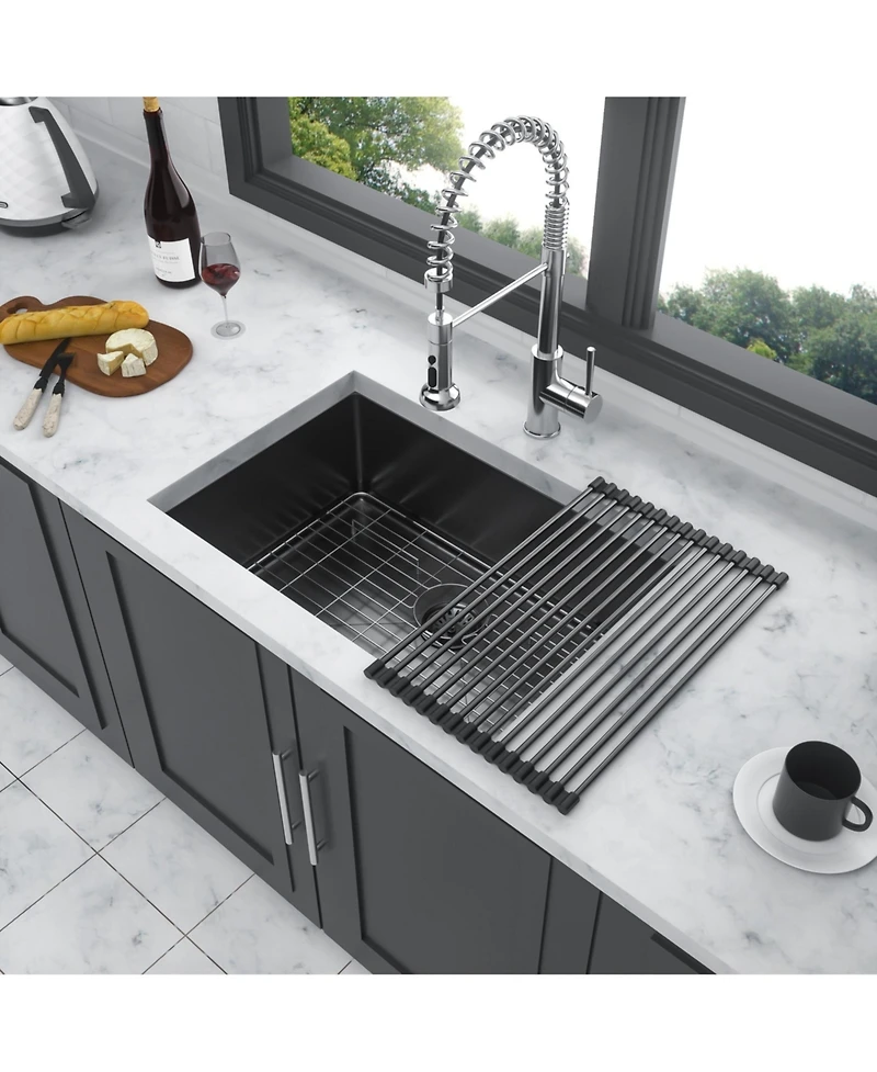flynama 23x18x9-Inch Stainless Steel Undermount Single Bowl Kitchen Sink