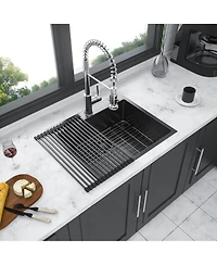 flynama 25x22x10-Inch Stainless Steel Drop-In Topmount Kitchen Sink