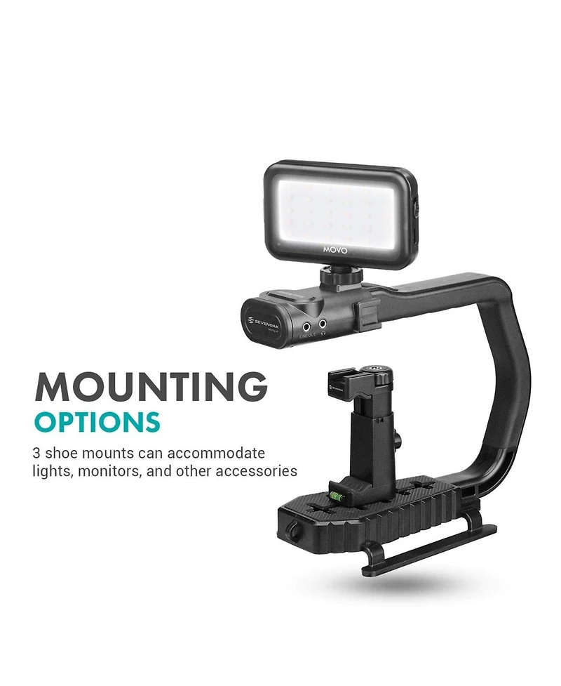 Movo MicRig-W1 Wireless Microphone Filmmaker Handle