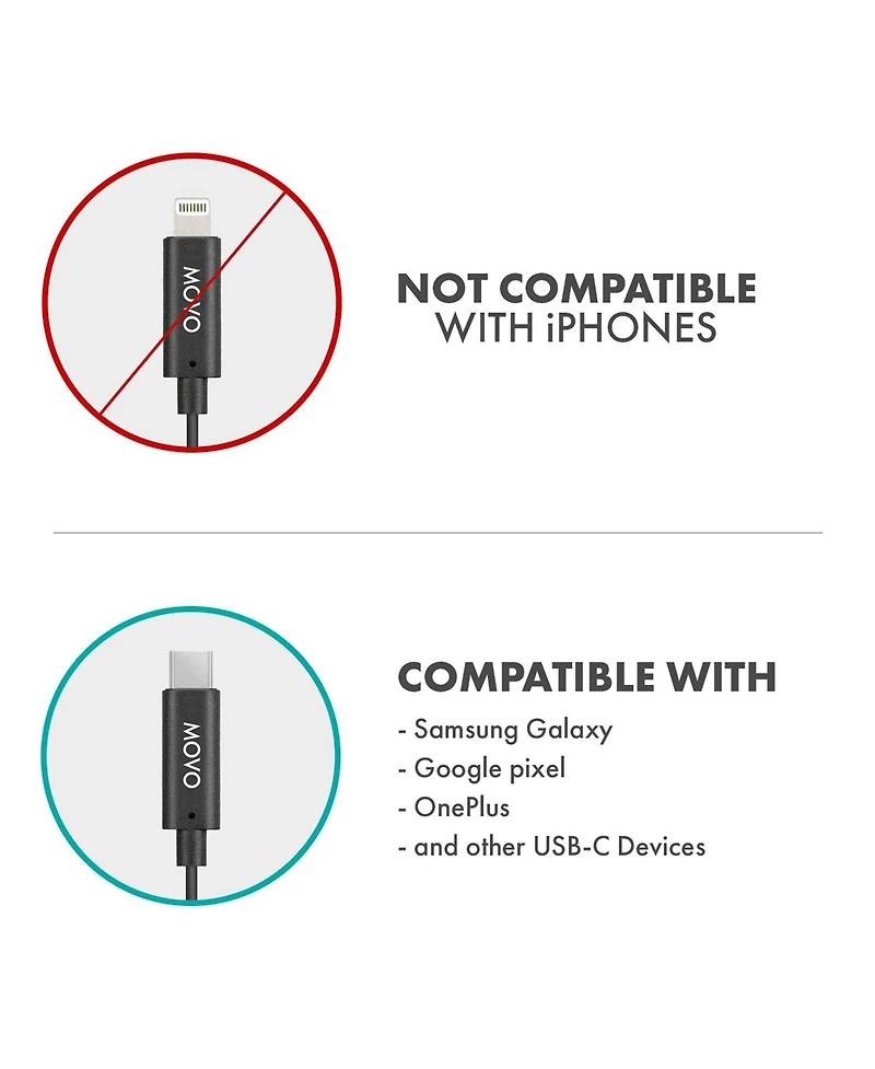 Movo Edge-uc-duo Dual Wireless Lavalier Microphone System