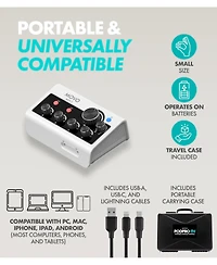 Movo PodPro-th Portable Podcasting Bundle for 2 for Smartphones and Computers