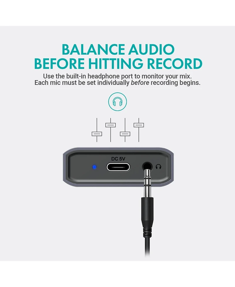 Movo Usb Podcast Equipment Bundle for 2 with Usb Interface with 2 Condenser Microphones