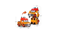 Robocar Poli 2PCS 4" Transforming Robots (Mark & Bucky)