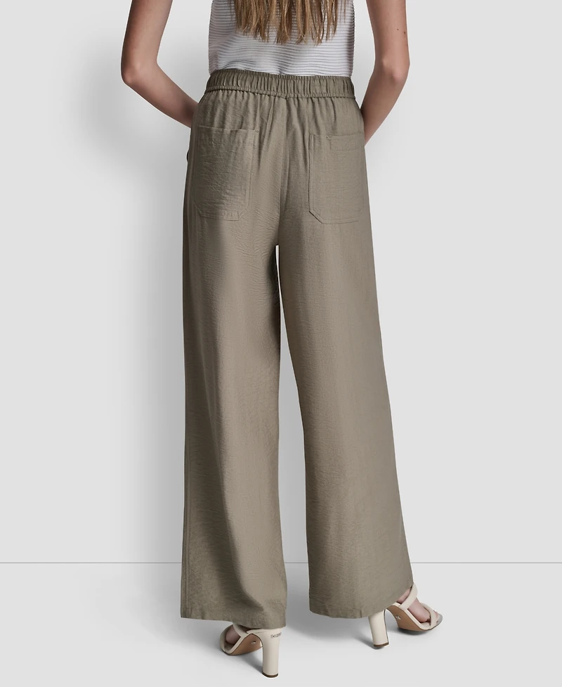 Dkny Women's Seam Crinkle Pull-On Pants