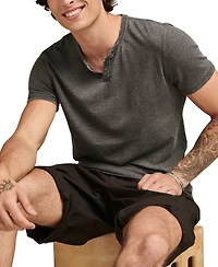 Lucky Brand Men's Venice Burnout Notch Short Sleeves T-shirt