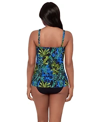 Miraclesuit Women's Underwire Scoop Neck Tankini Top