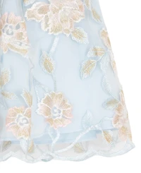 Rare Editions Girls' 2T-6X Fit and Flare Short-Sleeve Dress