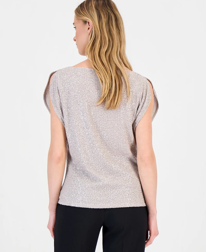 Anne Klein Petite Cowl Neck Blouse