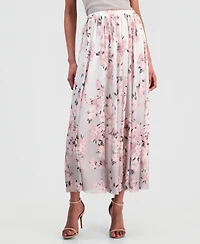 Anne Klein Women's Pull-On Floral Maxi Skirt
