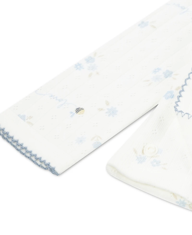 Huggies Baby Girls' Top, Footed Pants, and Hat, 3-piece Set