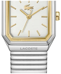 Lacoste Women's Rene Silver Tone Stainless Steel Mesh Bracelet Watch, 23x30.8mm