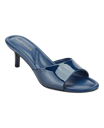 Marc Fisher Women's Sagi Slip-On Kitten Heel Dress Sandals