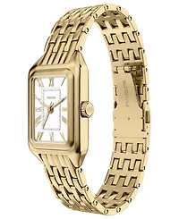 Fossil Women's Raquel Three-Hand Gold-Tone Stainless Steel Watch, 18mm