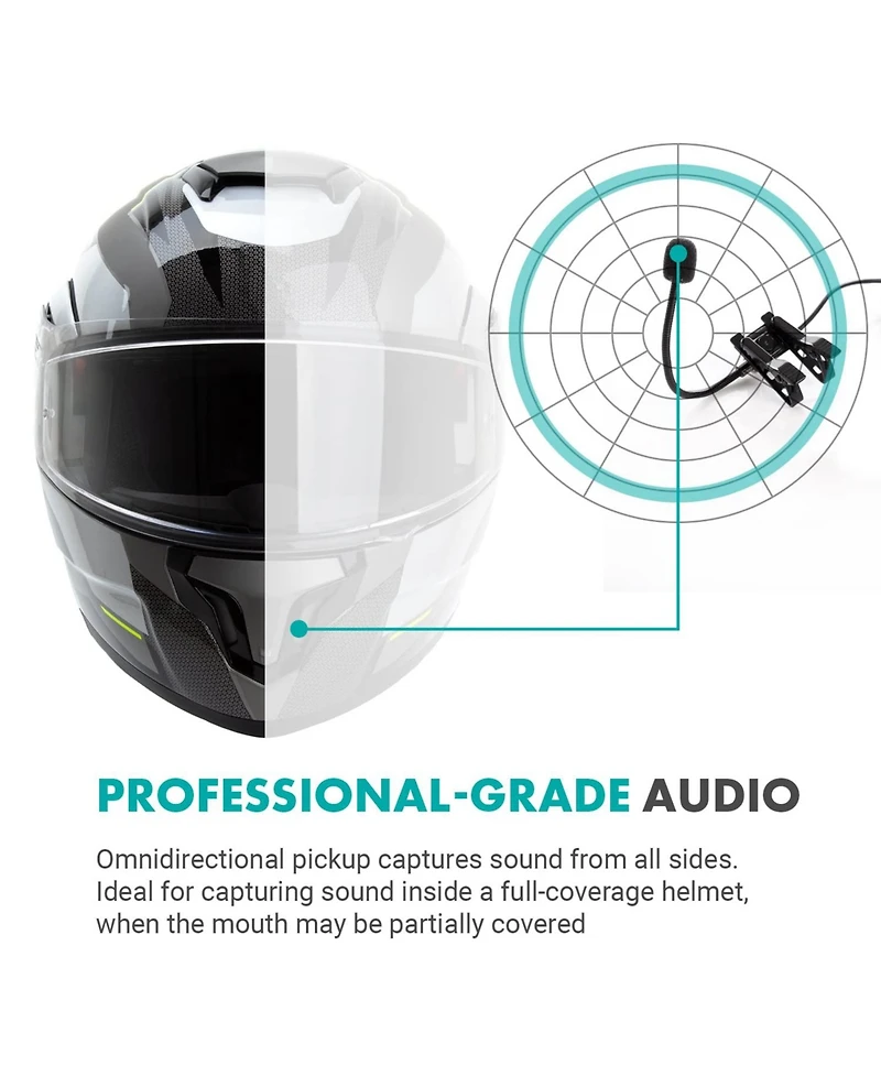 Movo ACM400 Flexible Gooseneck Omnidirectional Microphone for Motovlogging