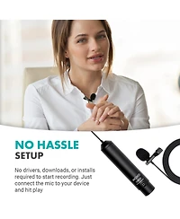 Movo LV8-d Broadcast-Quality Xlr Lavalier Omni-Directional Wired Microphone