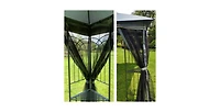 Flynama One 9' Patio Umbrella Outdoor Table Market Yard Umbrella with Push Button Tilt/Crank