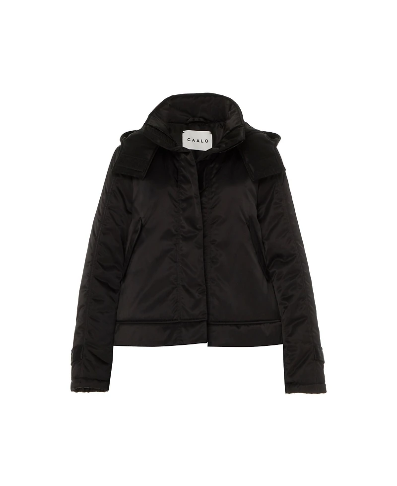 Caalo Women's Convertiable satin down coat