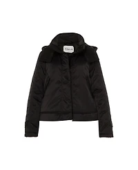 Caalo Women's Convertiable satin down coat