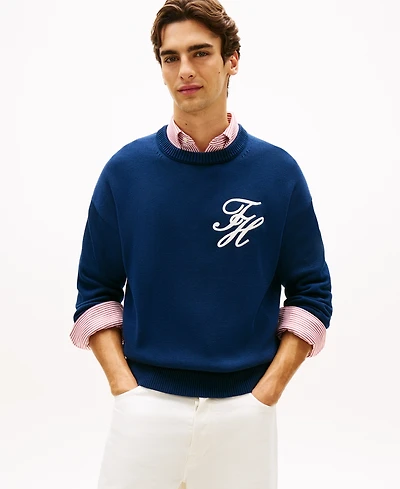 Tommy Hilfiger Men's Chunky Crewneck Sweater