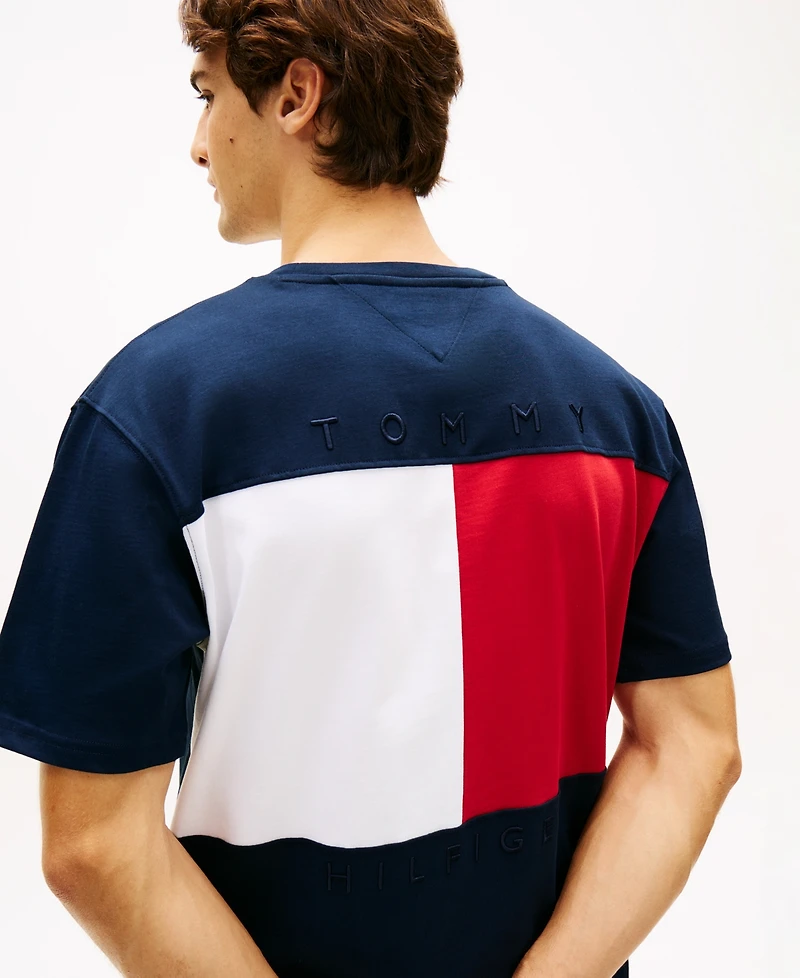 Tommy Hilfiger Men's Crewneck Flag Graphic T-Shirt