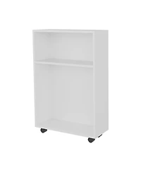 Fm Furniture Concho Rolling Storage Cart, Versatile Compact Design for Easy Bathroom and Home Organization