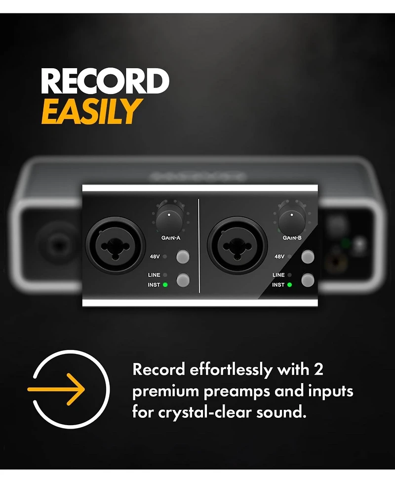 Movo Phantom Dual Channel Usb/Usb-c Audio Interface