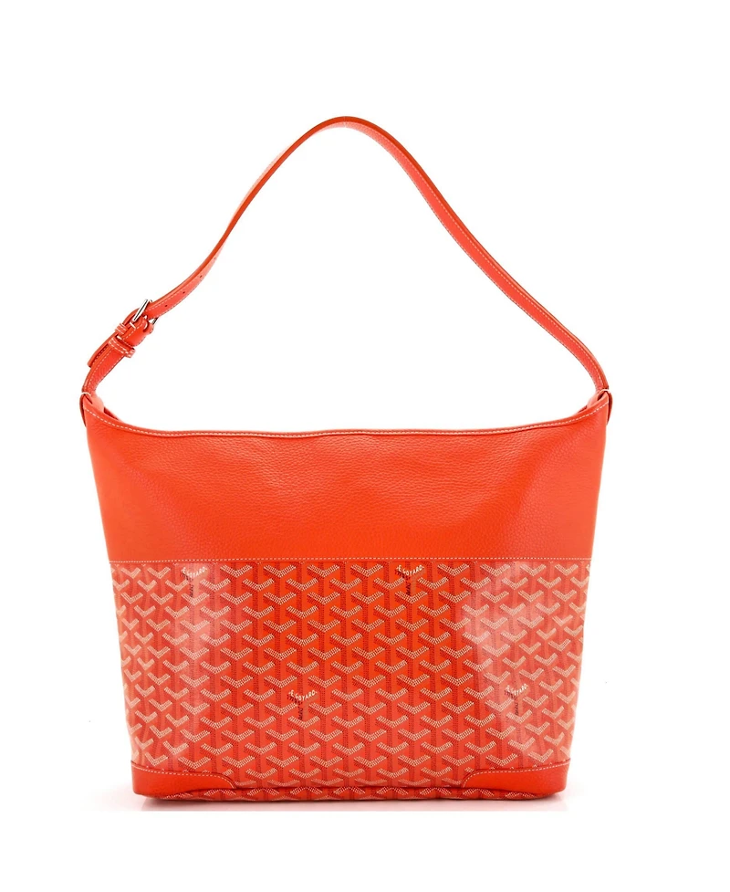 Pre-Owned Goyard Grenadine Hobo Coated Canvas with Leather