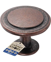 Lifemaster 25pcs 1-1/4″ Oil Rubbed Bronze Cabinet Knobs, Rust-Proof Zinc Alloy Handles, Modern Design with Short & Adjustable Screws