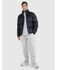 4F Men's padded jacket with synthetic filling - black