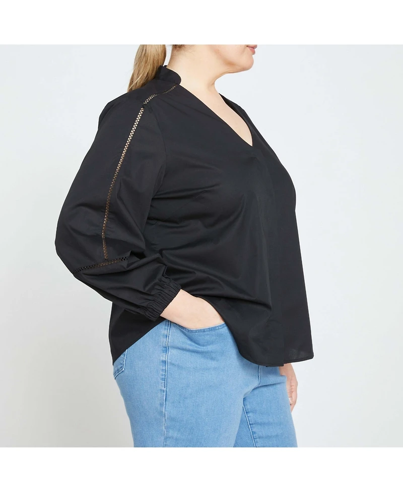 Universal Standard Plus Saint-Honore Poplin Blouse