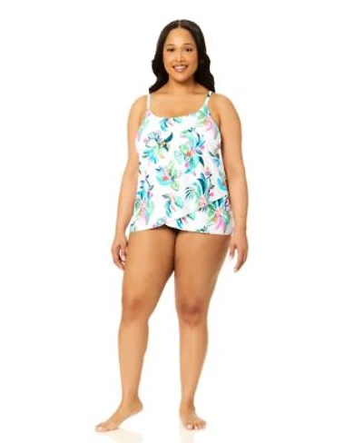 Island Escape Plus Size Scoop Neck Cape Town Tankini Swimsuit Bottoms