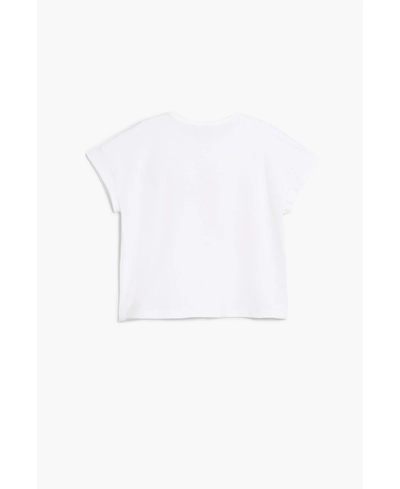 Desigual Girls Girls's Short-sleeve T-shirt with embroidered flowers