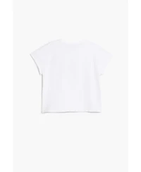 Desigual Girls Girls's Short-sleeve T-shirt with embroidered flowers