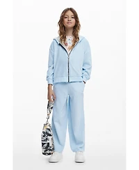 Desigual Girls Girls's Hoodie with ears and strass logo