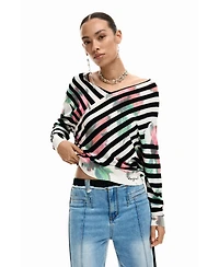 Desigual Women's Fine crossover sweater