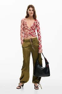 Desigual Women's Medium butterfly cut-out bag