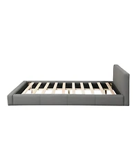 Streamdale Stylish Beige Upholstered Bed The Ideal Choice for Your Bedroom, King