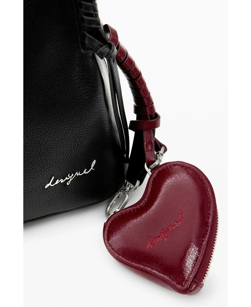 Desigual Women's Medium backpack with heart charm