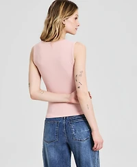 And Now This Women's Ribbed Seamless Square-Neck Tank Top, Created for Macy's