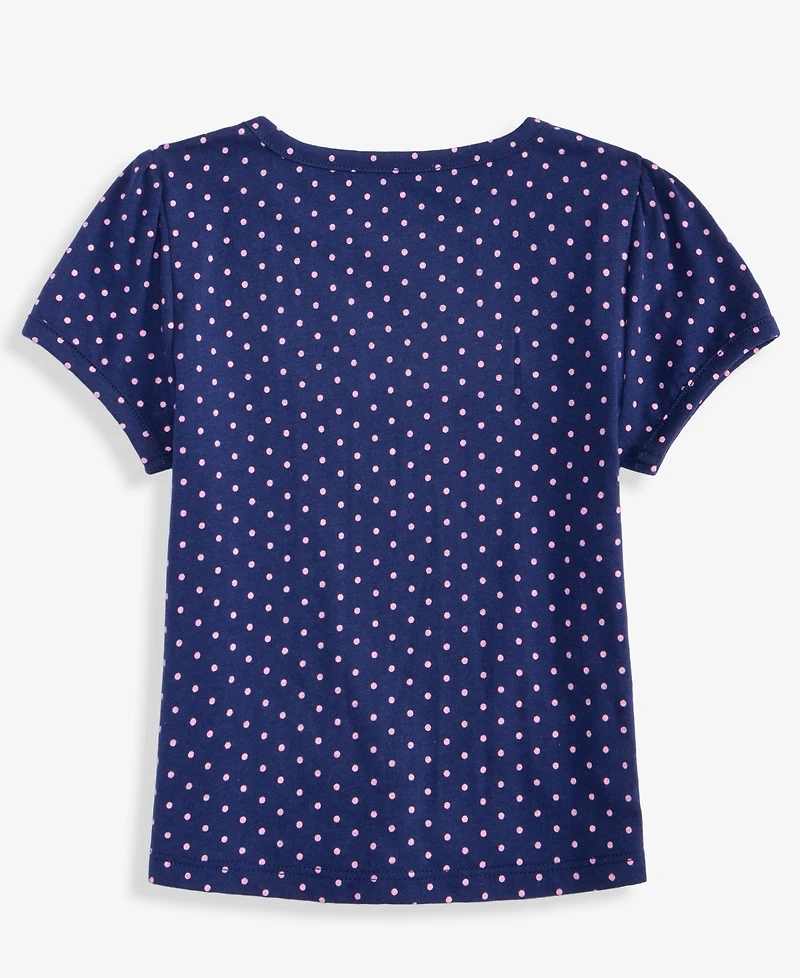 Epic Threads Girls' 12M-5T Dot-Print Tie T-Shirt, Macy's Exclusive