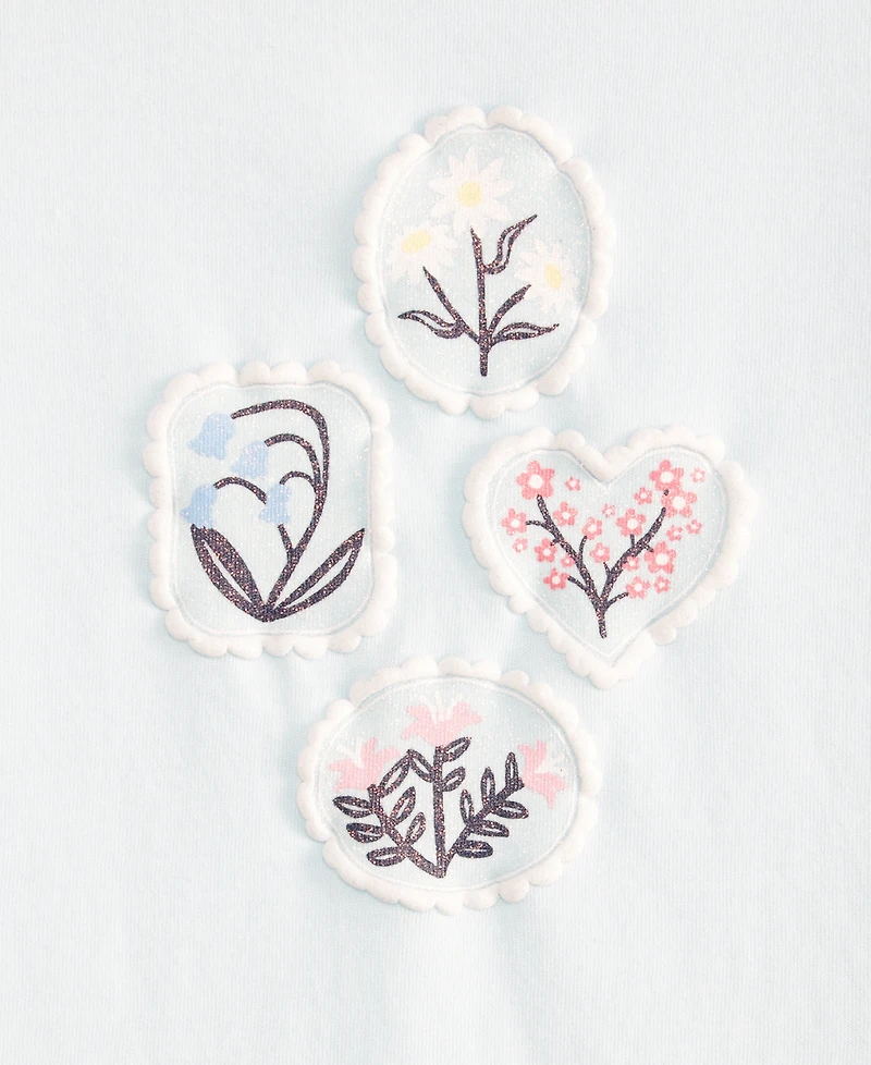 Epic Threads Girls' 12M-5T Flowers Frames Tee, Macy's Exclusive